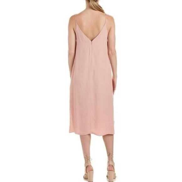 C/MEO Collective X Revolve Vivid Slip Dress Rosewood Pink Satin Midi Medium - Picture 3 of 11
